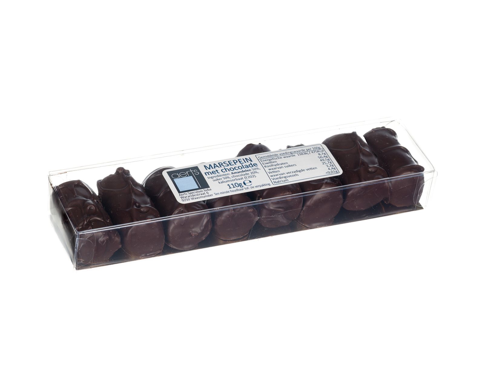Aerts Marsepein Pralines 110 g met Pure Chocolade - 50% Amandelen