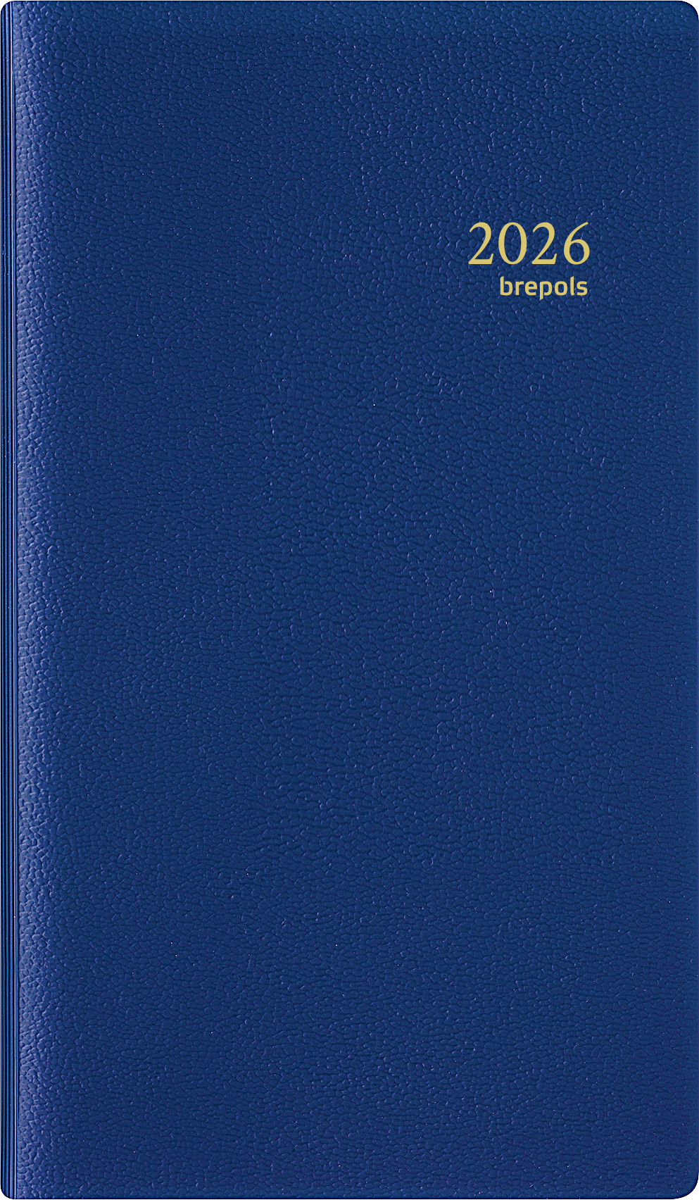 Brepols Agenda 2026 Notaplan Genova 1week/2pag Blauw 8.9x16 cm