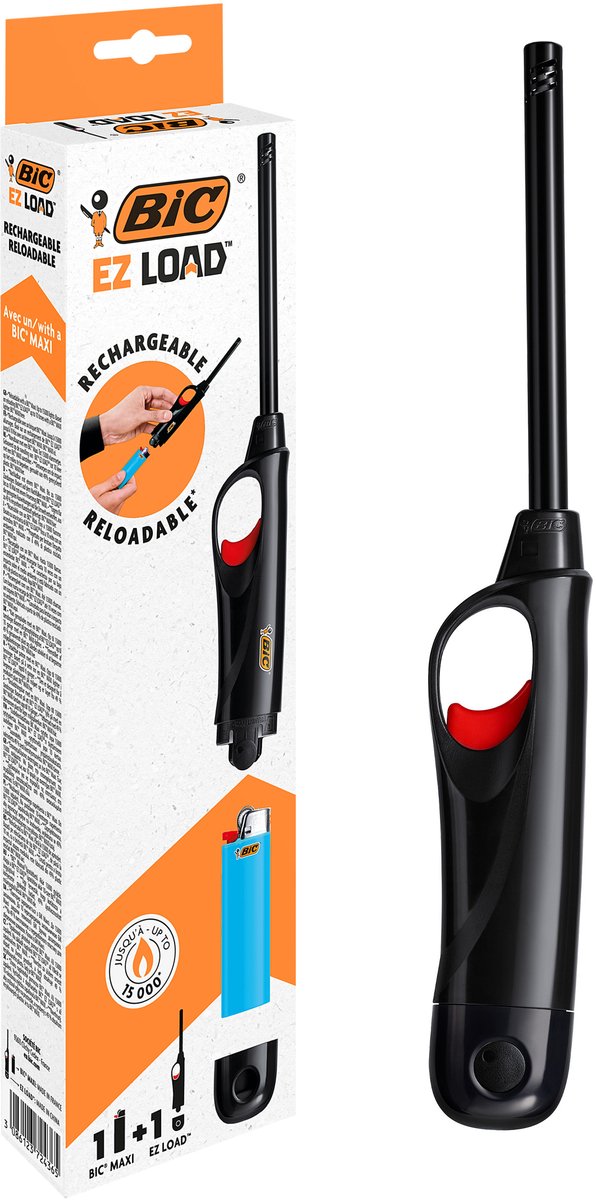BIC EZ Load Multifunctionele Navulbare Aansteker - Blister