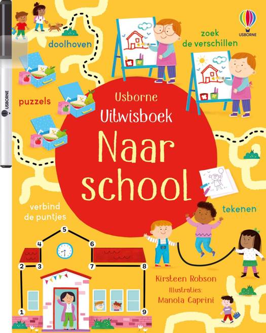 Uitwisboek - Naar School   3+