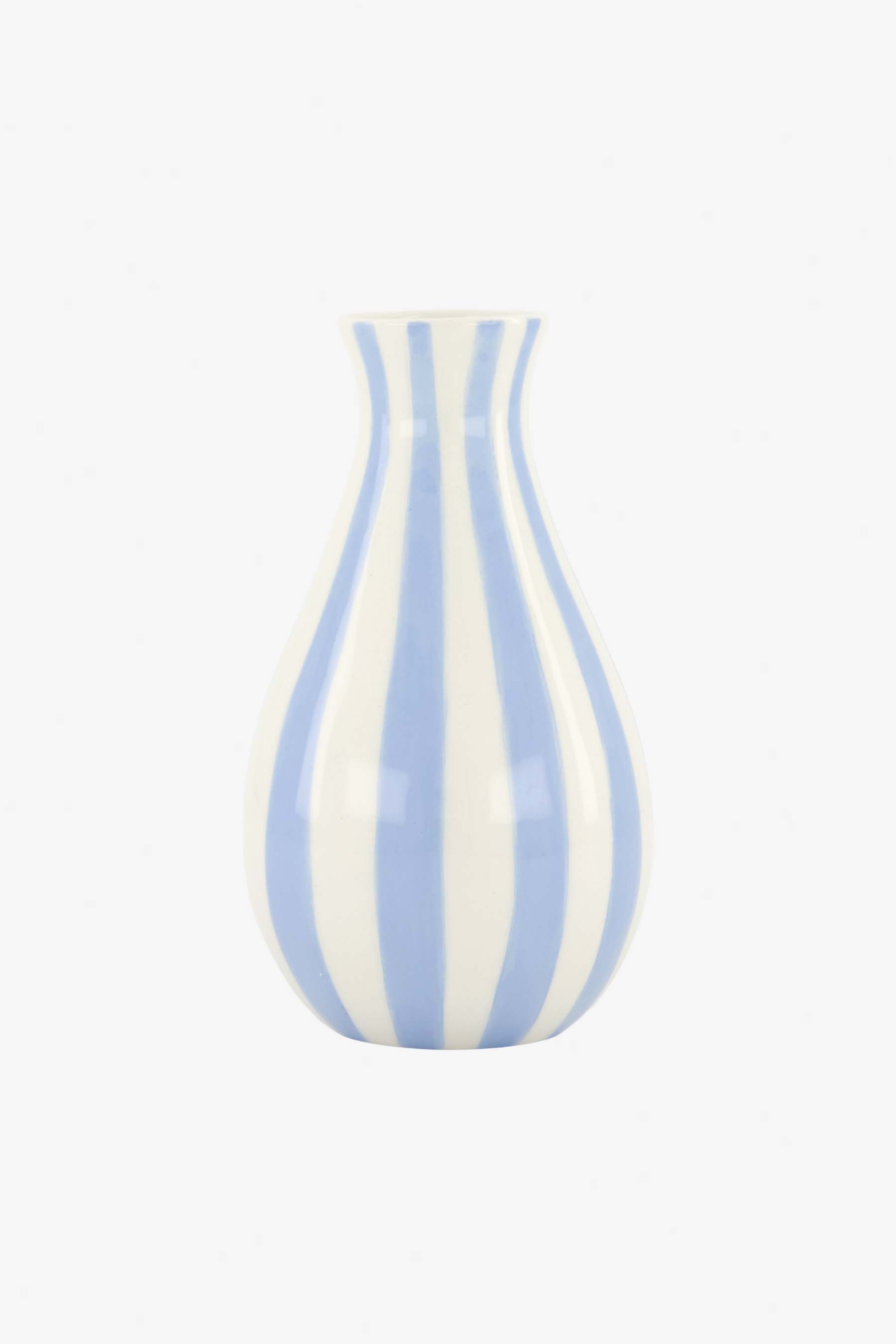 Zusss Vaas Keramiek Blauw-Wit