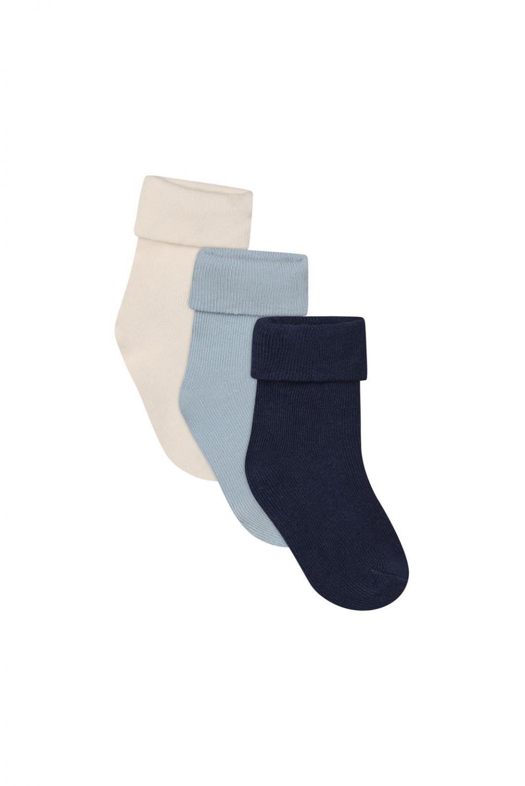 Noppies Socks Nb Unisex 3 paar Dark Navy - 3 maand