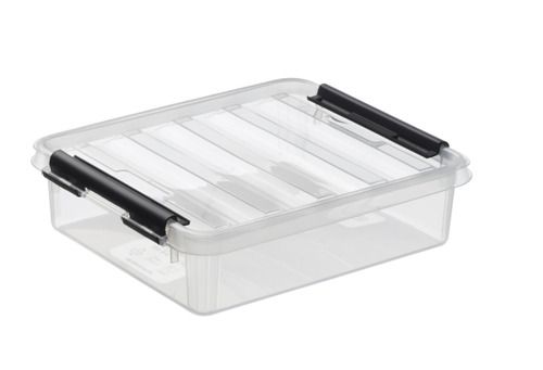 Smartstore Opbergbox Classic 1l 21x17x6 cm - Transparant - met Deksel - by Orthex