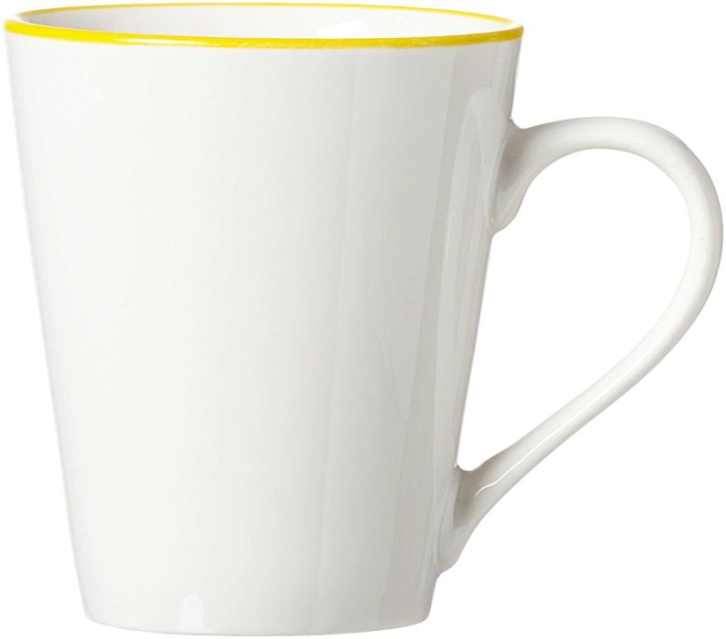 Ritzenhoff & Breker Mok Adela Wit/Geel 300ml - Porselein - 9x12x10 cm