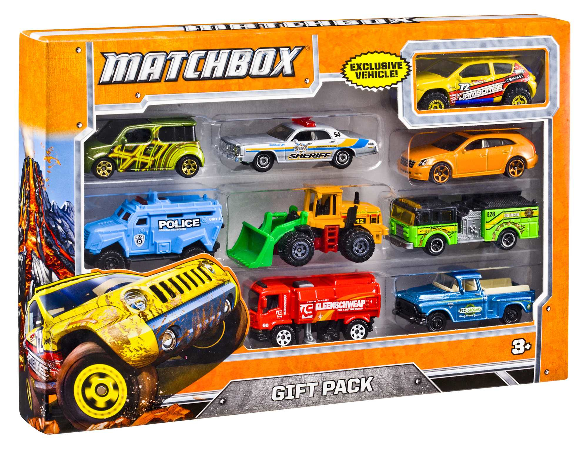 Matchbox cadeauset met 9 auto's Diecast
