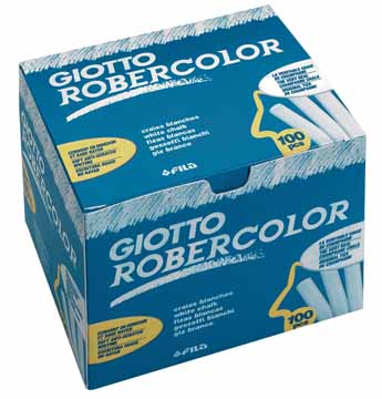 Giotto Krijt Robercolor Wit 100 Stuks - Stofvrij