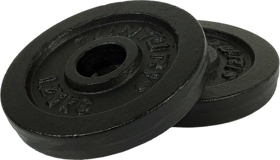 Tunturi Halterschijf 2x1.25kg Gietijzer 30 mm Boring