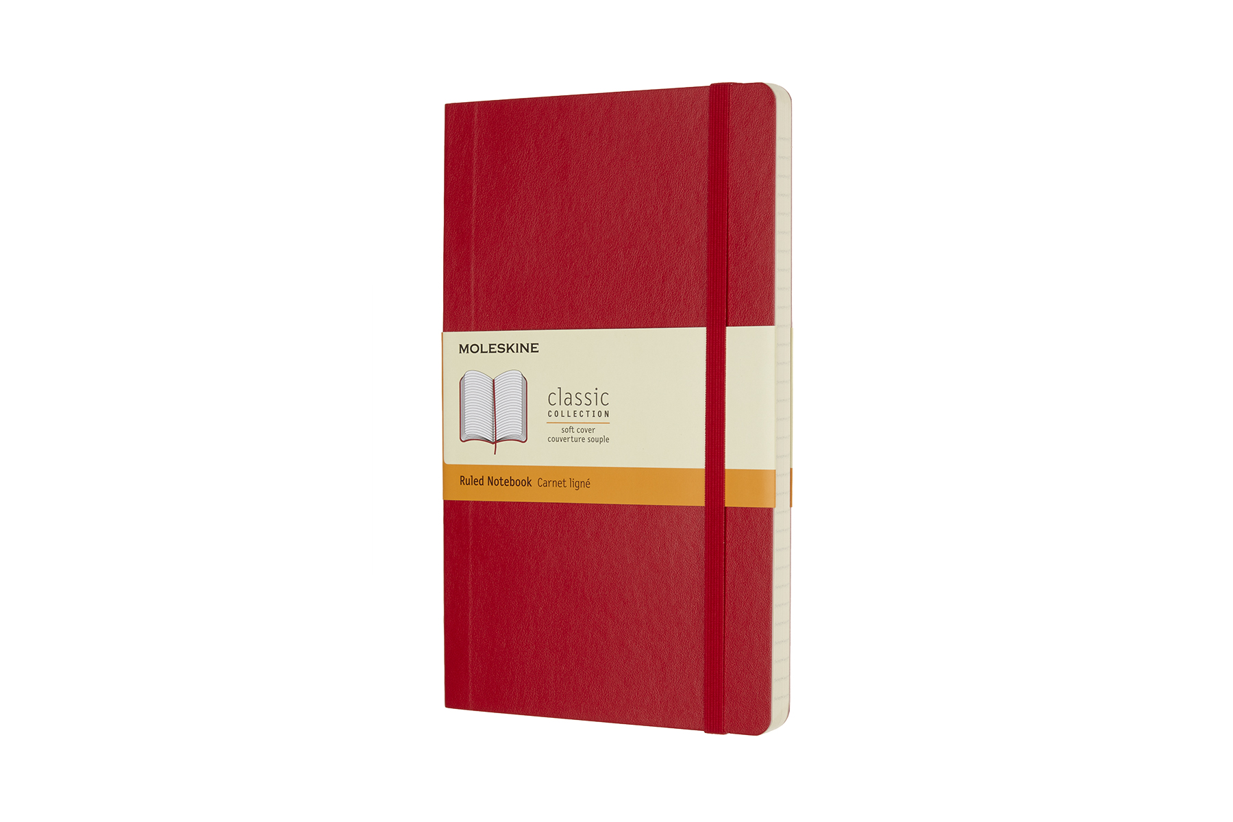 Moleskine Notebook Large Notes Gelijnd Soft Cover - Rood