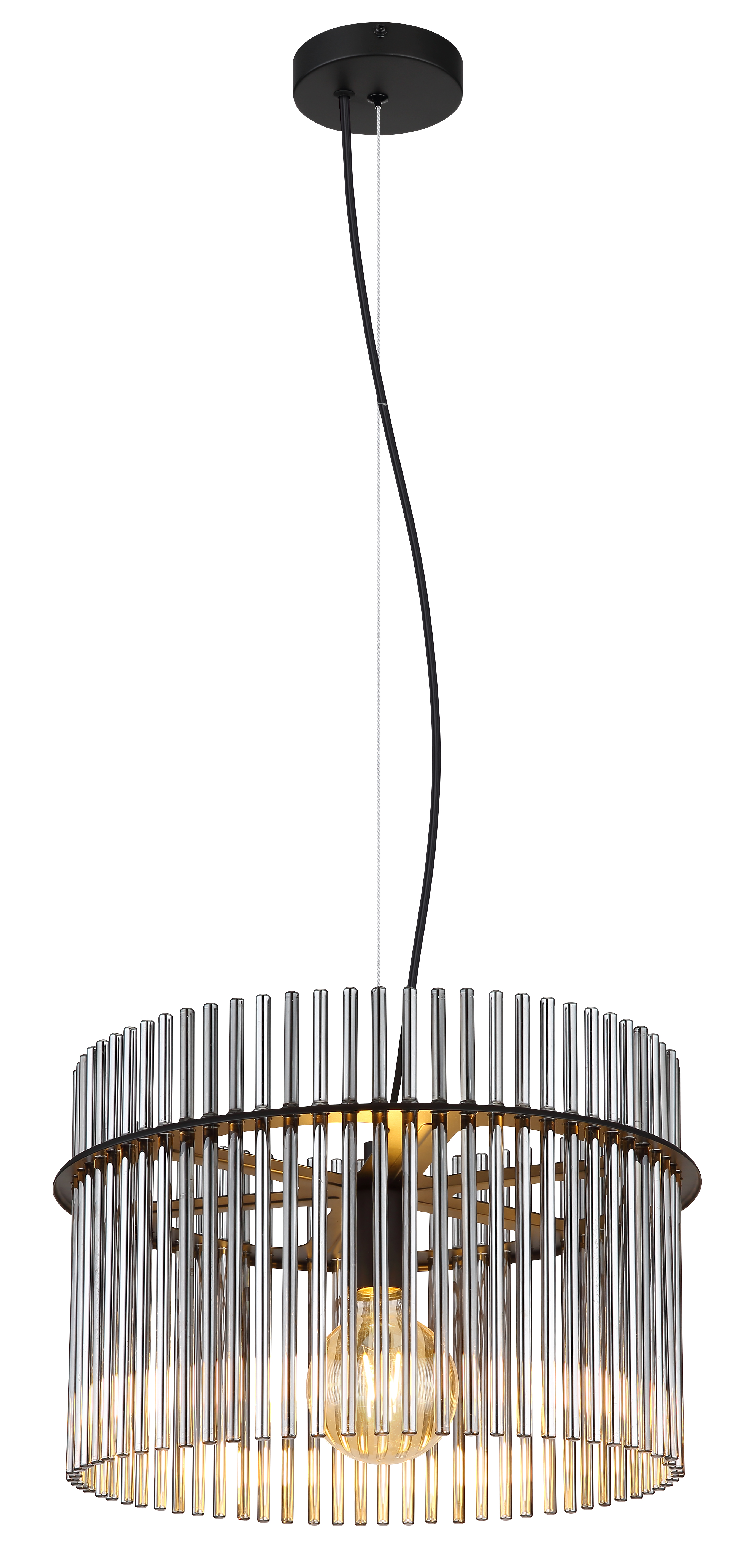 Globo Gorley Hanglamp Zwart Mat 1x E27