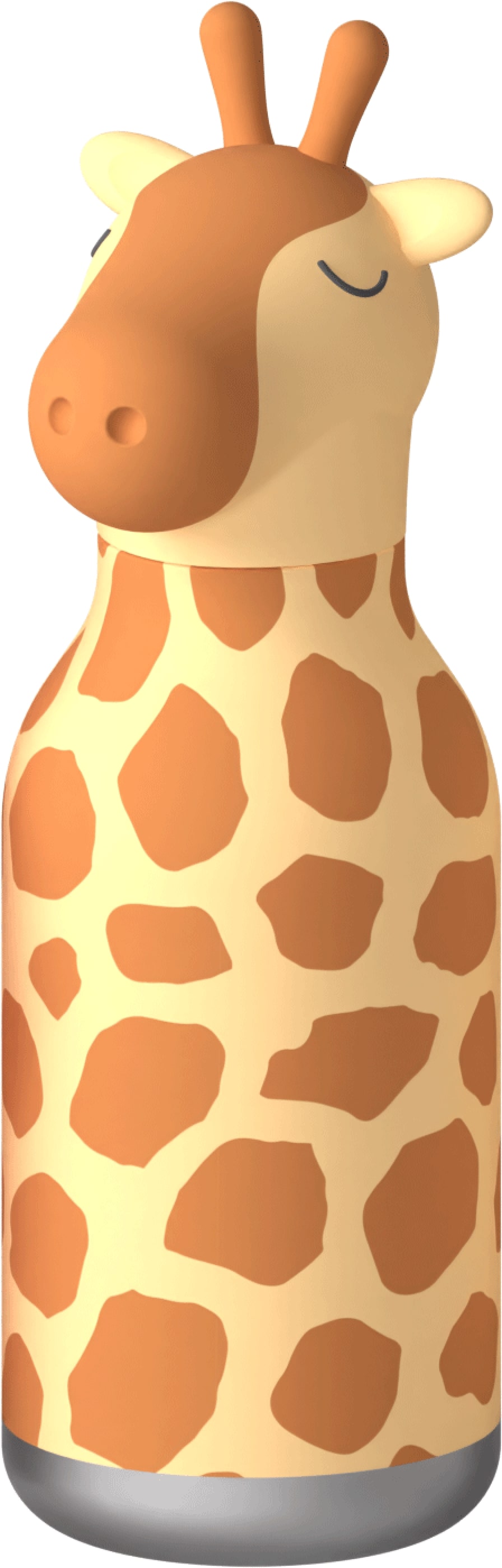 Asobu Isoleerfles Bestie 460ml Gerry The Giraffe - RVS - Double Wall - met Siliconen Rietje