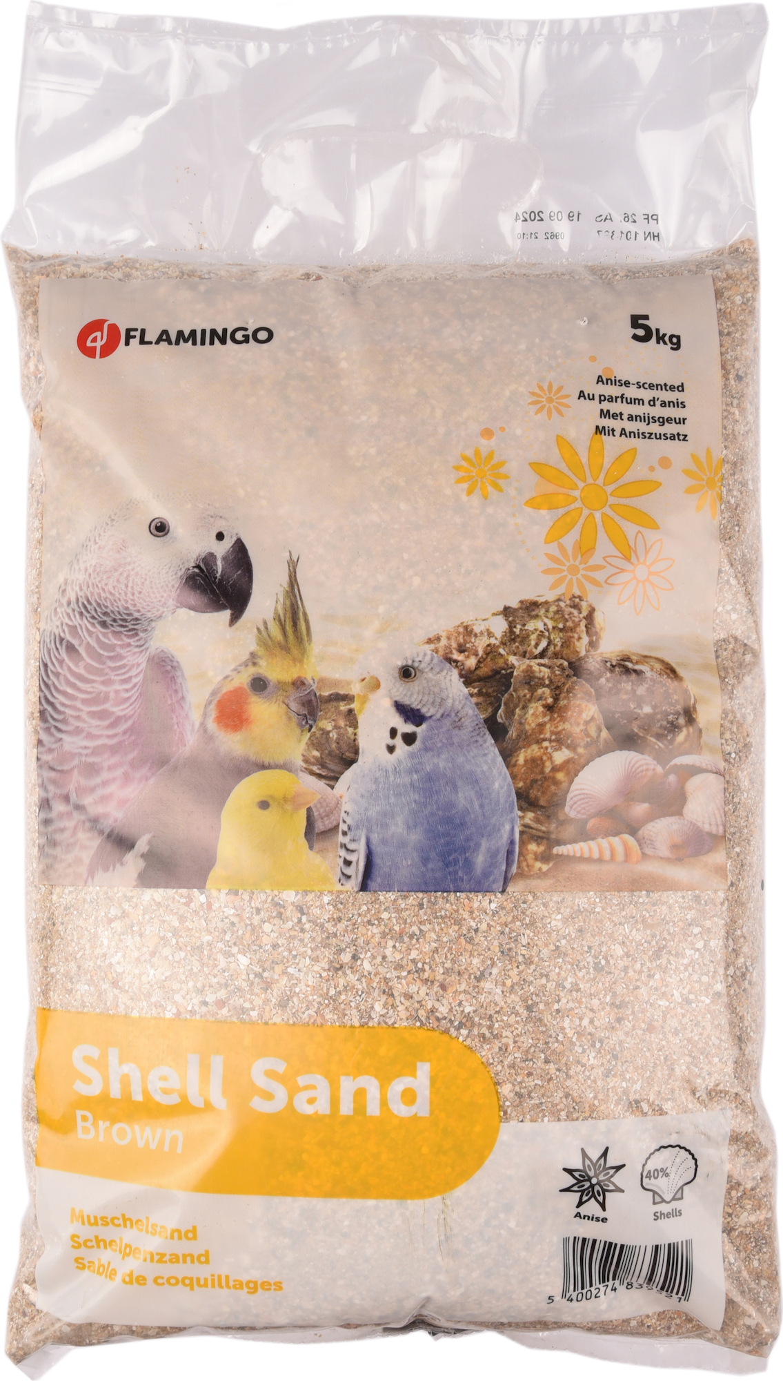 Flamingo Schelpenzand Bruin 5 kg