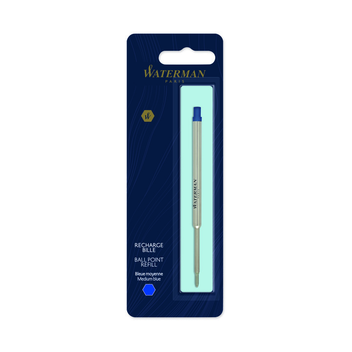 Waterman Balpenvulling Maxima M Blauw - Blister