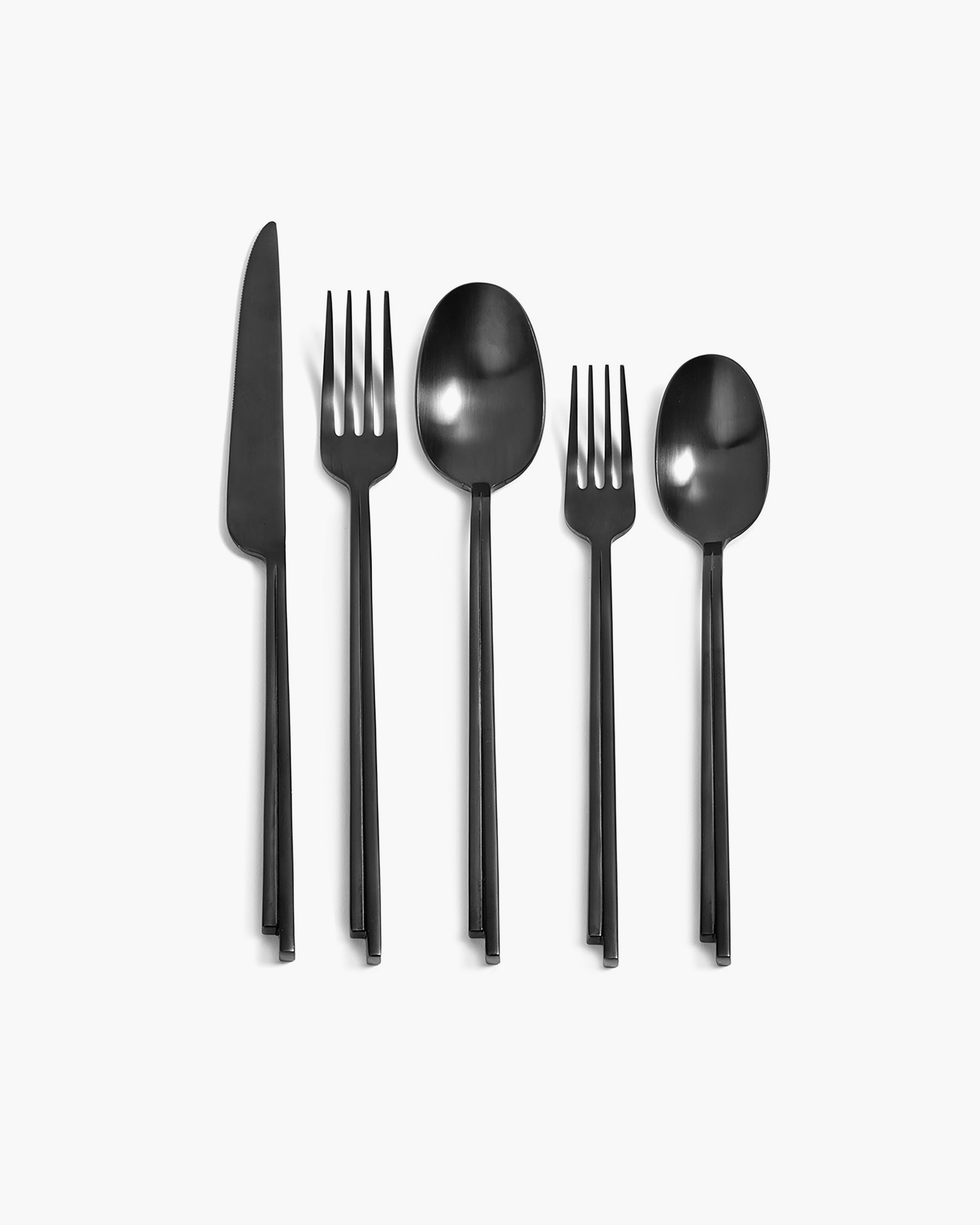 Serax Bestekset Dune Black 5-delig by Kelly Wearstler