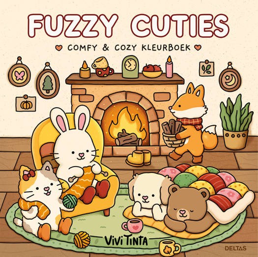 Fuzzy Cuties Cute & Comfy Kleurboek Vivi Tinta