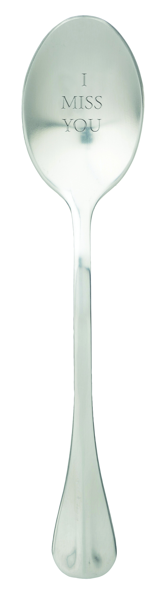 One Message Spoon Lepel met Tekst I Miss You