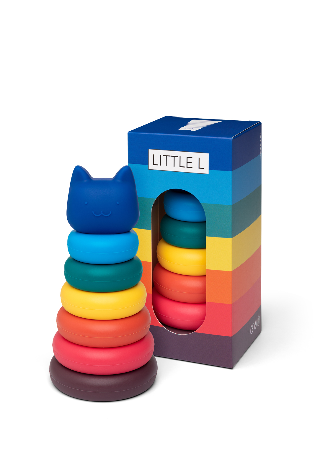 Little L Stapeltoren Kat Levendige Kleuren