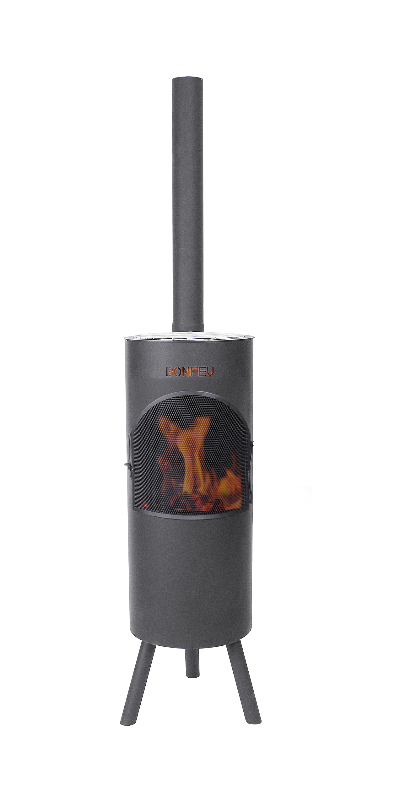 Bonfeu Bongiano LP Terrashaard Zwart met kook-accessoires