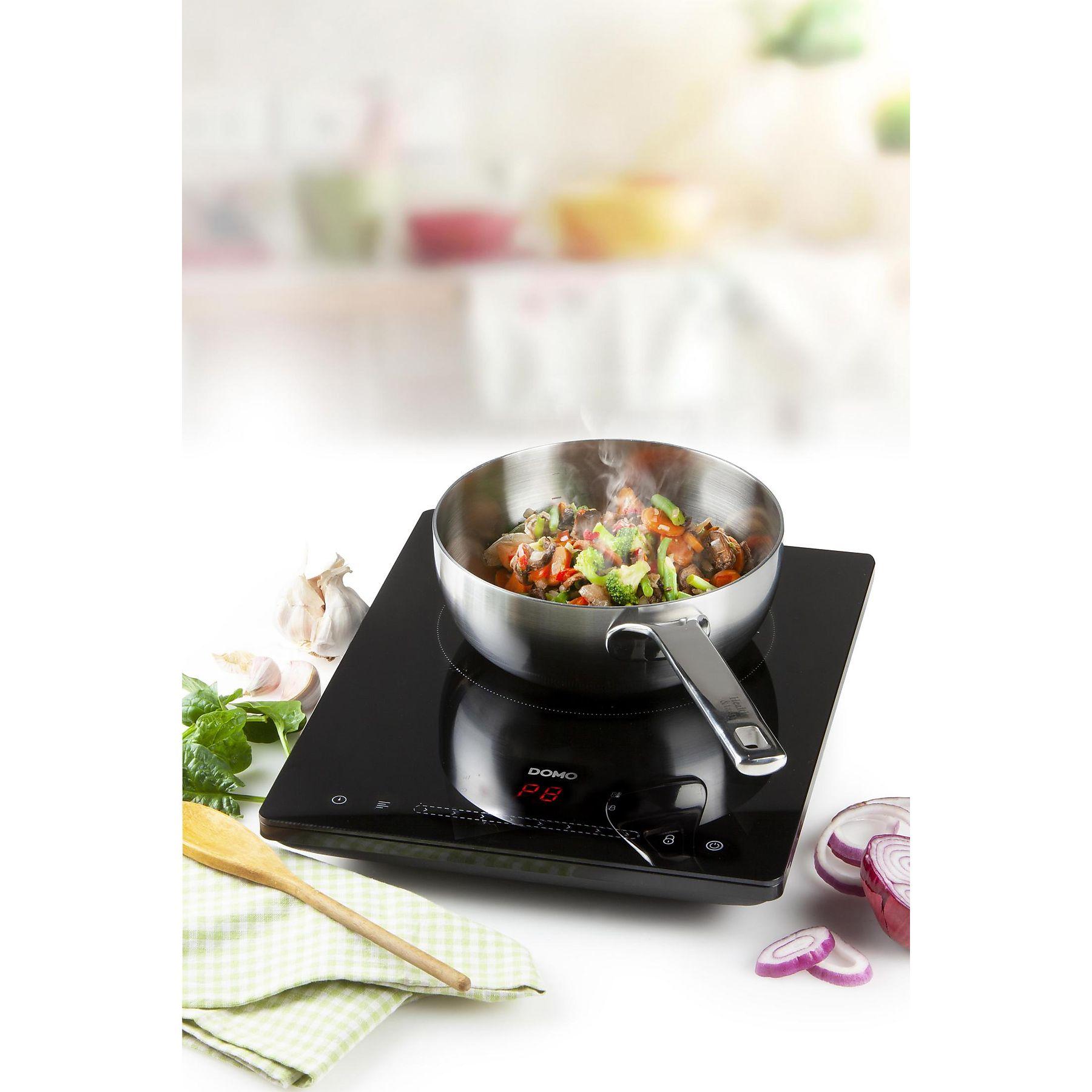 Domo DO332IP Kookplaat Inductie 1 pit, 200-2000 Watt, Toutchscreen,
