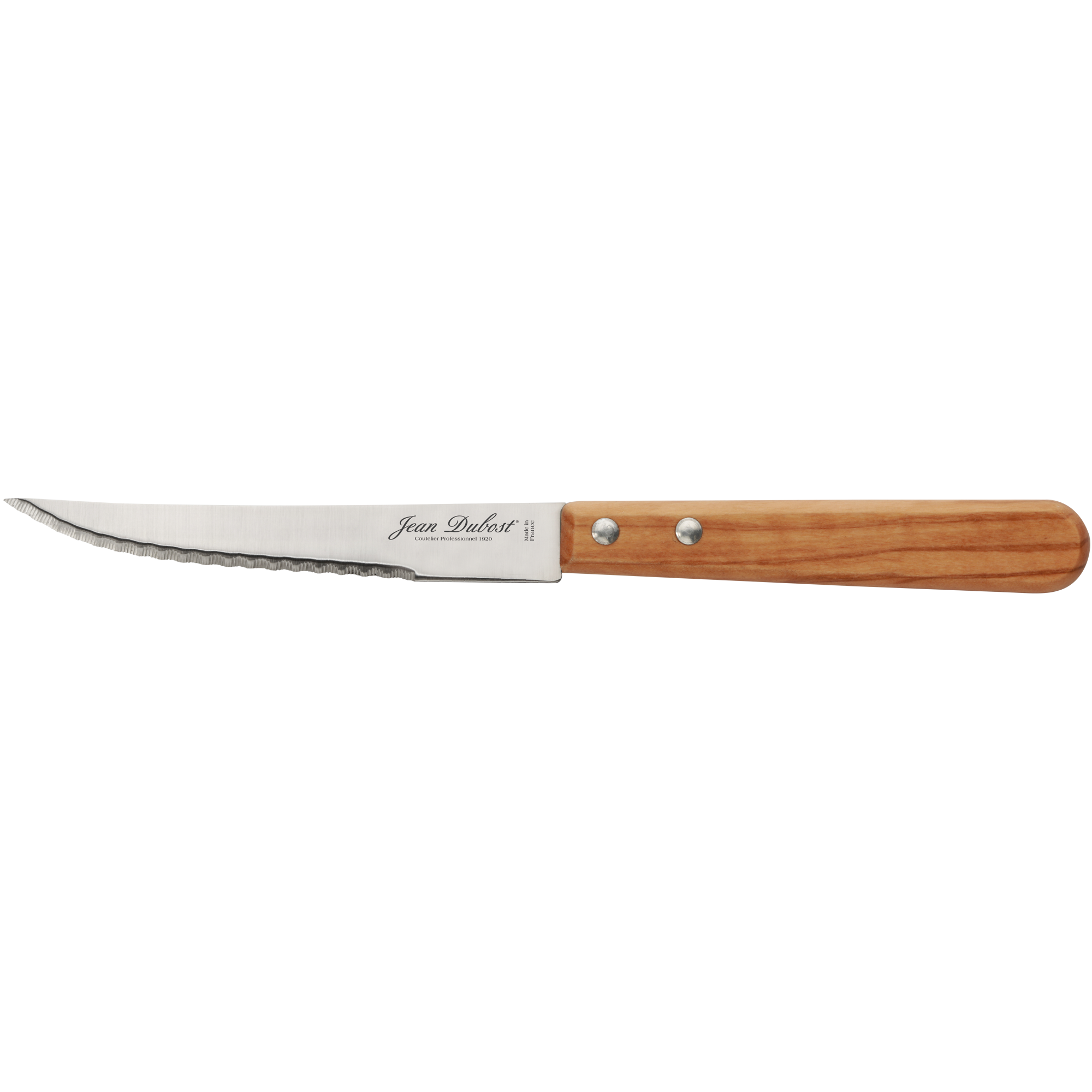 Jean Dubost Steakmes met Handvat Olijfhout