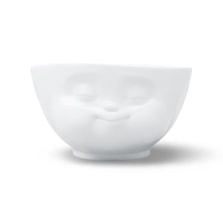 Tassen Bowl Munching 500ml - Porselein - Wit - 16.6x9.8 cm