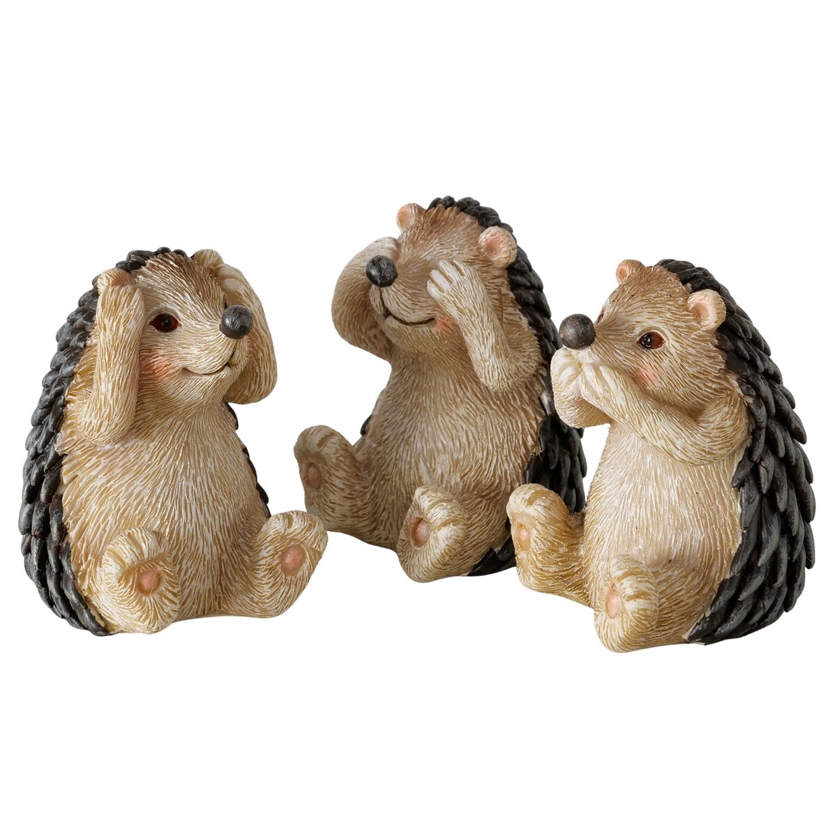 Boltze Home Egel Horen/Zien/Zwijgen 4.5x6.5 cm - assorti - prijs per stuk