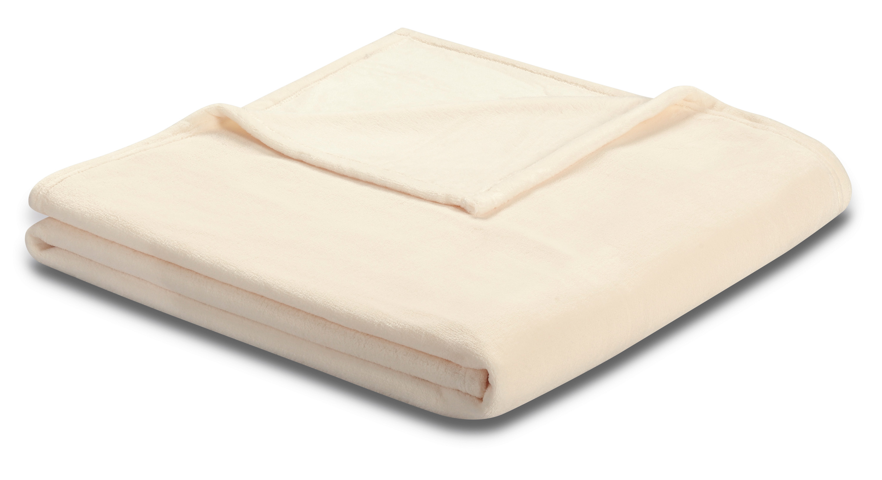 Biederlack Plaid Soft&Cover Creme 150x200 cm