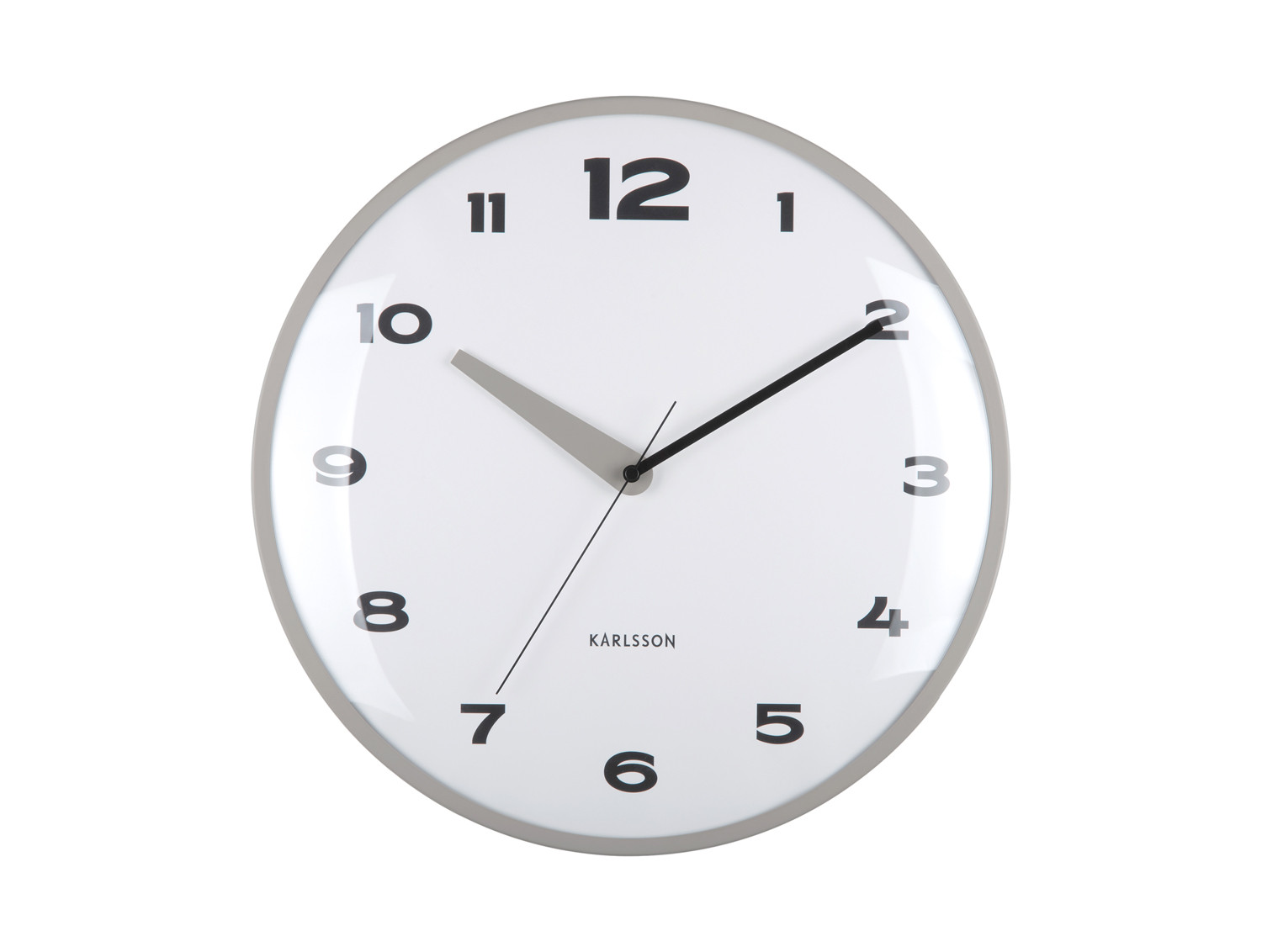 Karlsson Wandklok Brisk Dome Dark Grey 40cm