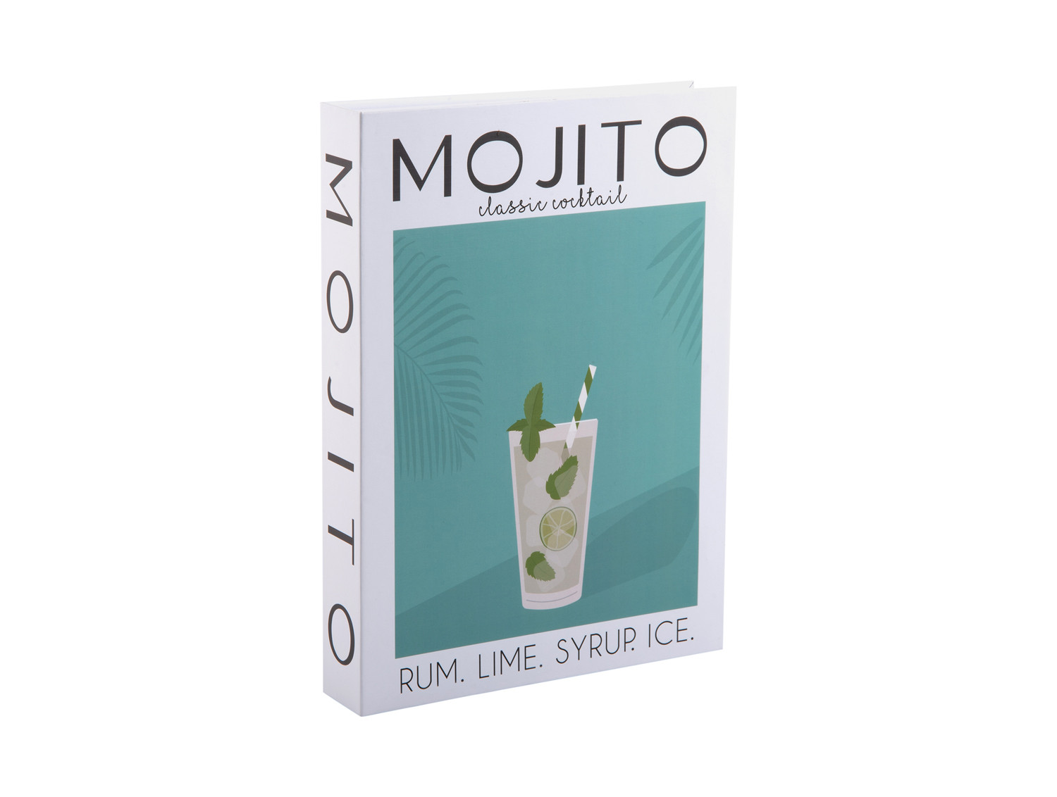 Present Time Storage Book Mojito - 18x3.8x25 cm - Soft Green - Opbergdoos