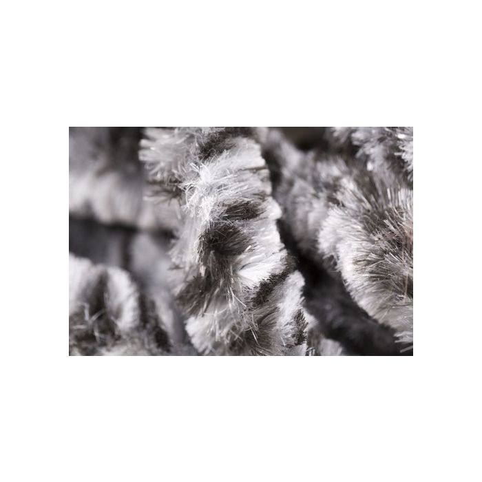 Deurgordijn Kattenstaart Grijs/Zwart/Wit 90x210 cm