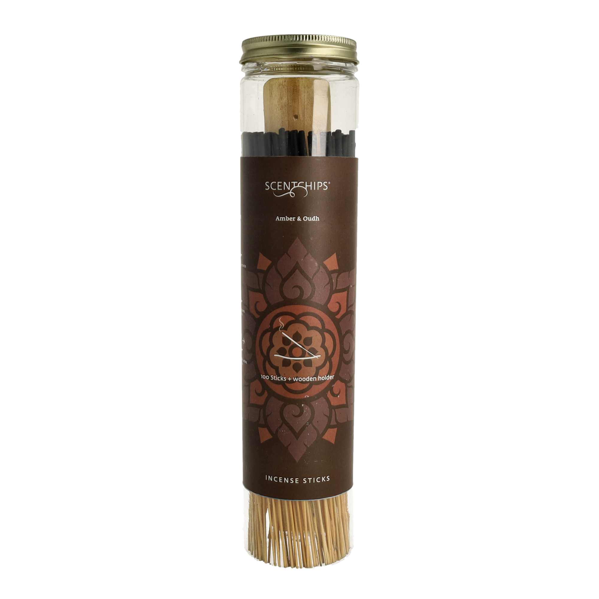 Scentchips Wierookset Amber & Oudh - Wierookhouder met 100 Sticks