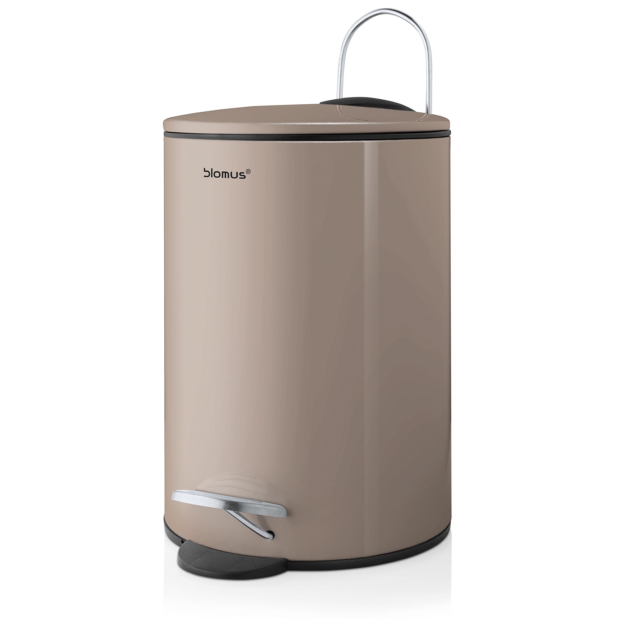 Blomus Pedaalemmer Tubo Taupe 3l - 17x24.5 cm - Soft Close
