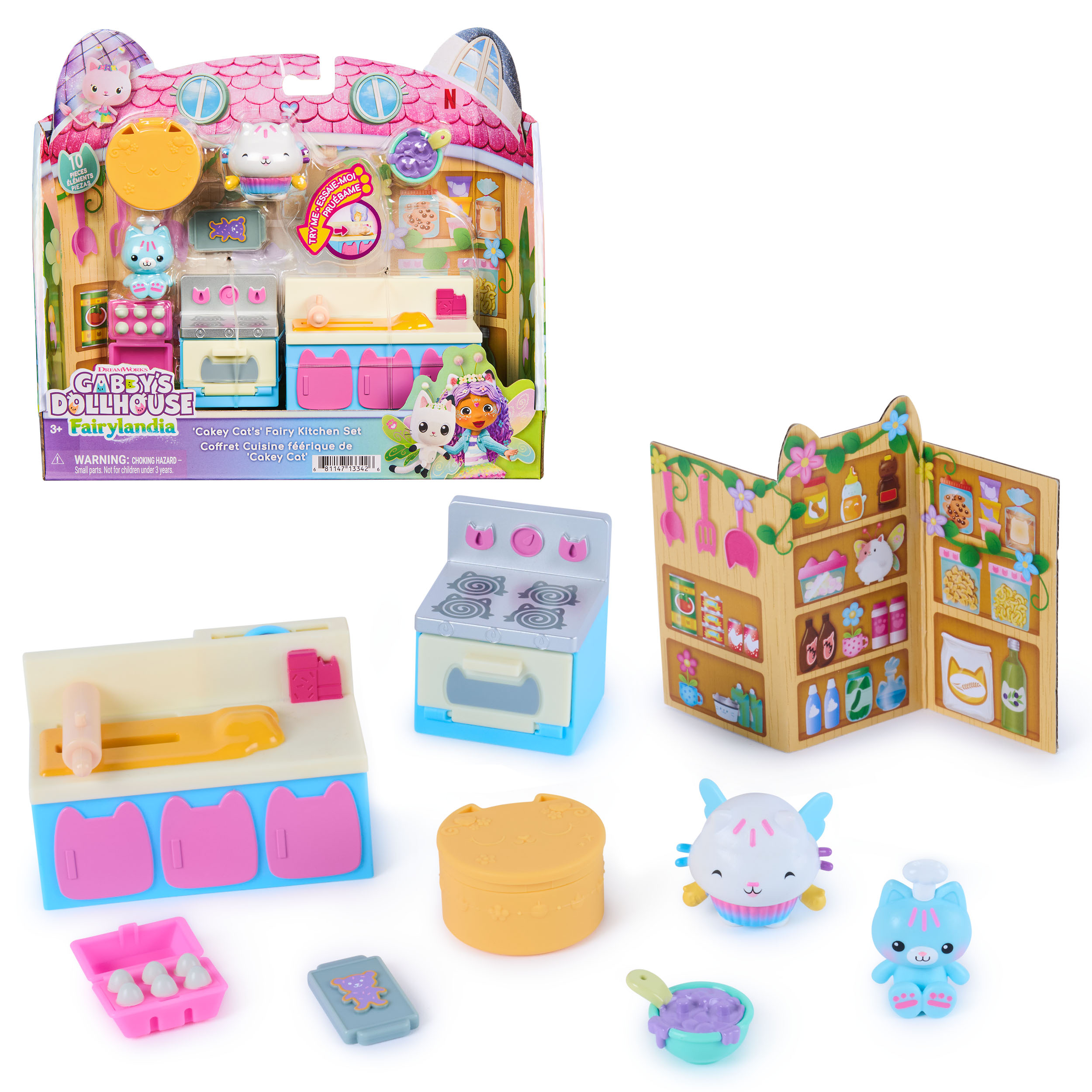Gabby's Poppenhuis Dollhouse, Fairylandia , meubels Cakeys Keuken