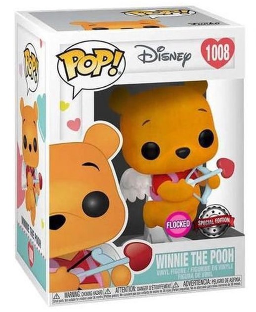 Funko Pop! Disney - Winnie "Saint-Valentin" -> Special Flocked Edition 1008 Funko Pop! Disney - Winnie "Saint-Valentin" -> Special Flocked Edition 1008