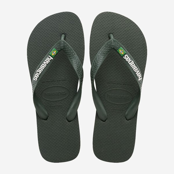 Havaianas Flip Flop Heren Brasil Logo Green Olive/Green Olive - maat 39/40