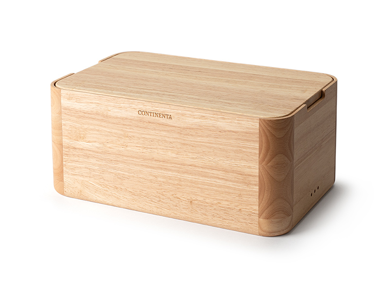 Continenta Broodtrommel 36x23x16 cm - Rubberhout