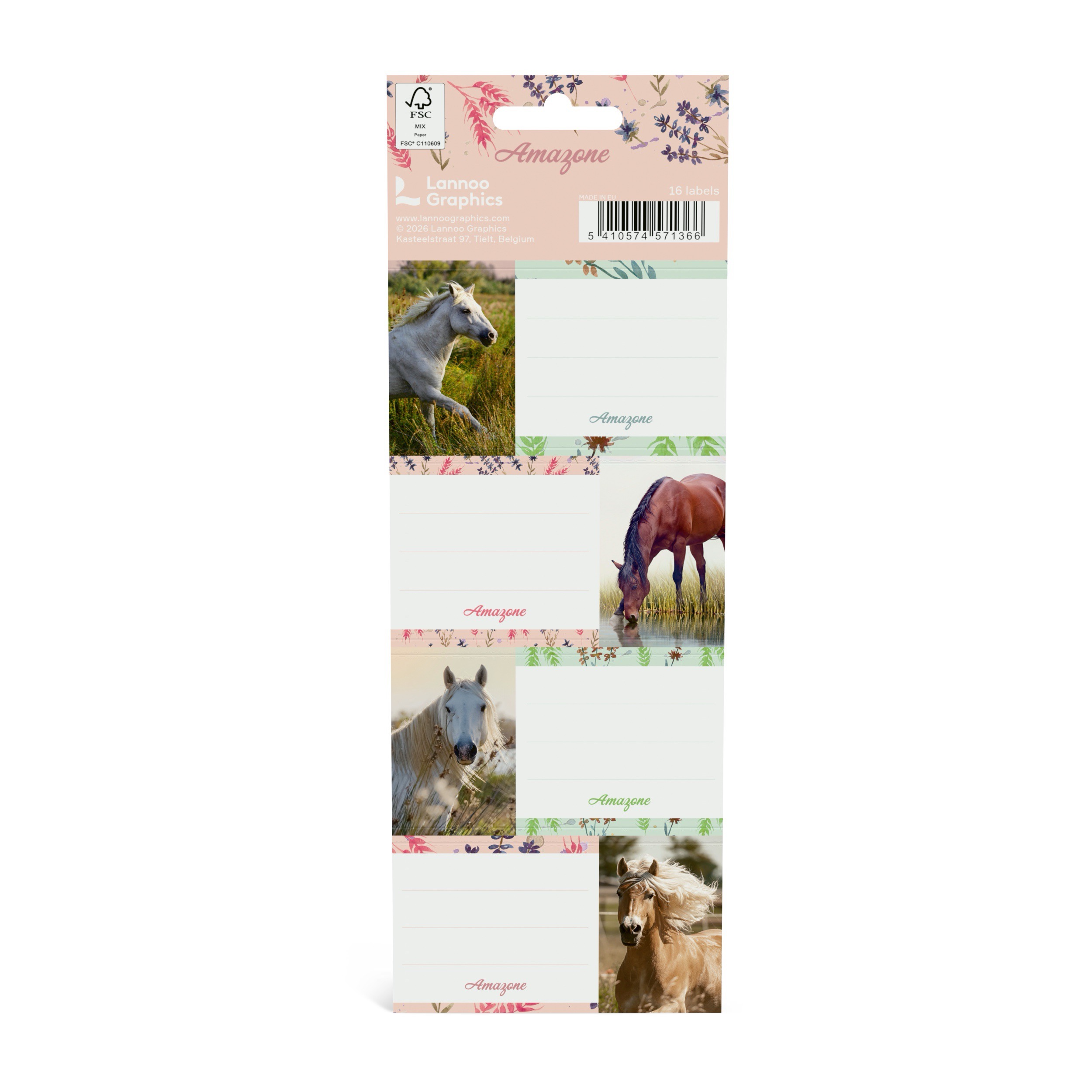 Amazone Schooletiketten 16 stuks