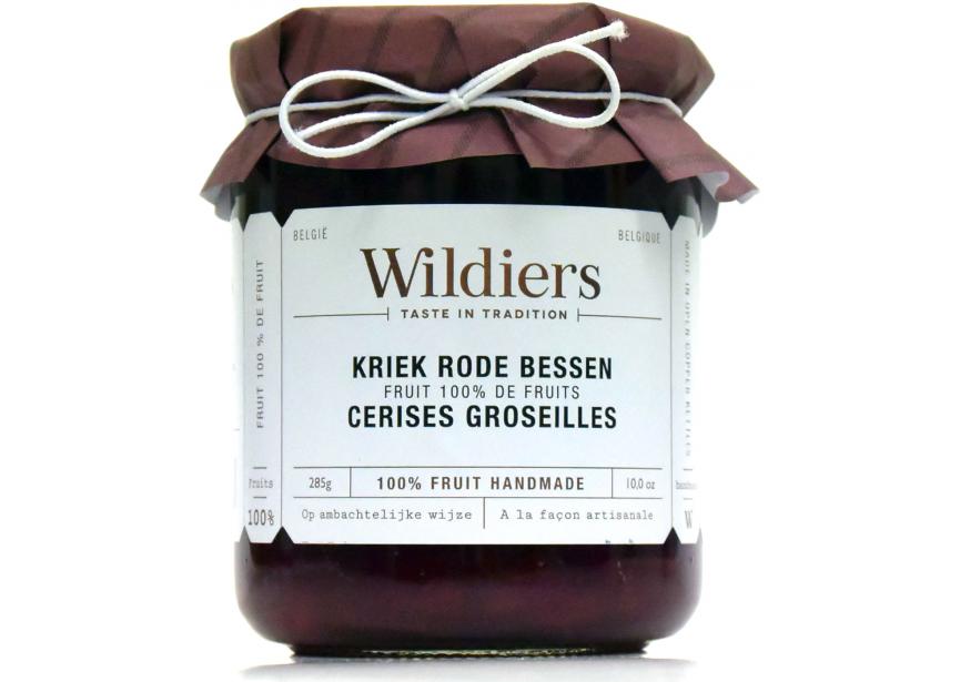 Wildiers Confituur Kriek/Rode Bessen 285 g - 100% Fruit