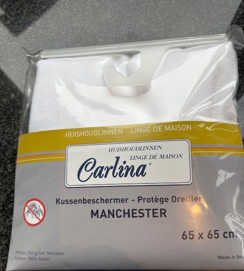 Carlina Kussenbeschermer Manchester Molton 65x65 cm Anti-Huisstofmijt