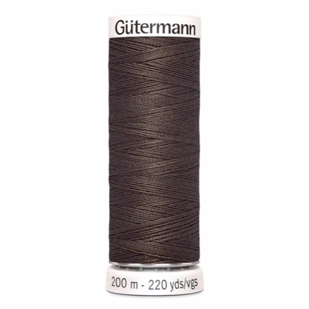 Gutermann Naaigaren Donker Bruin 200 m