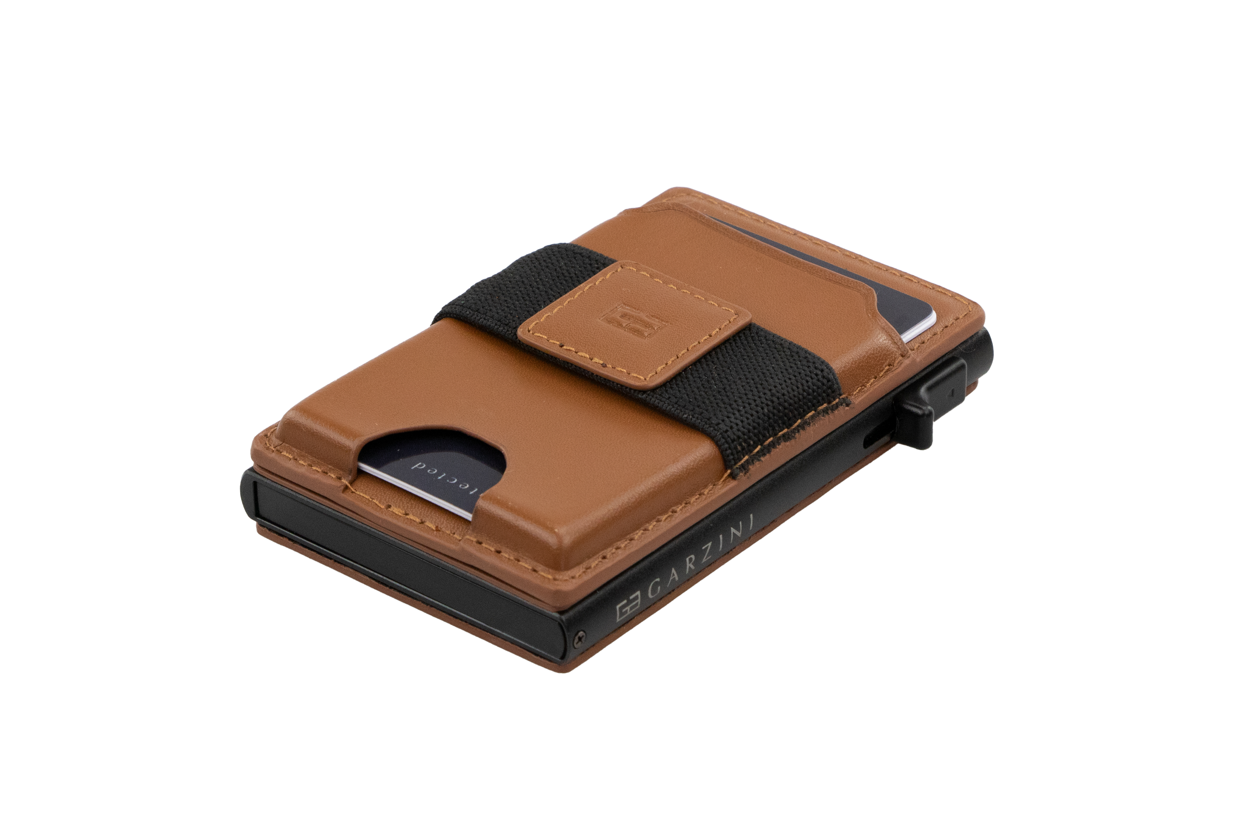 Garzini MagSafe Metal Portefeuille Leder Bruin