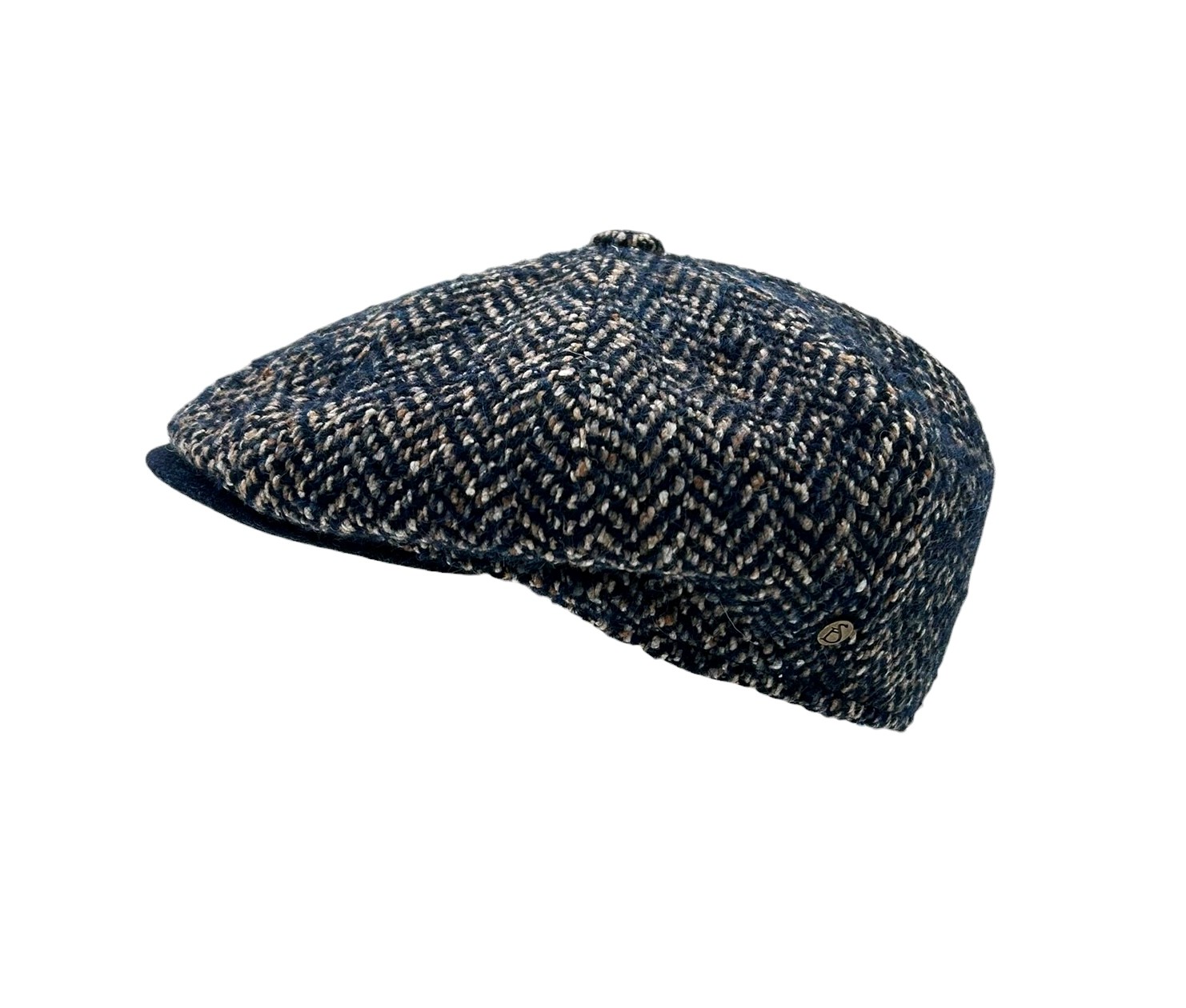 Folks Pet Heren Steff Plat Tweed Blue - maat 60