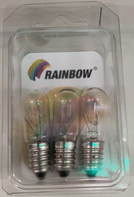 Rainbow Vervanglamp voor Nachtlicht met Sensor E14 7W - 3 stuks op Blister
