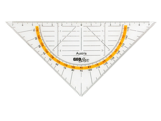 Aristo Geodriehoek Geoflex 16cm Transparant - Zonder Greep