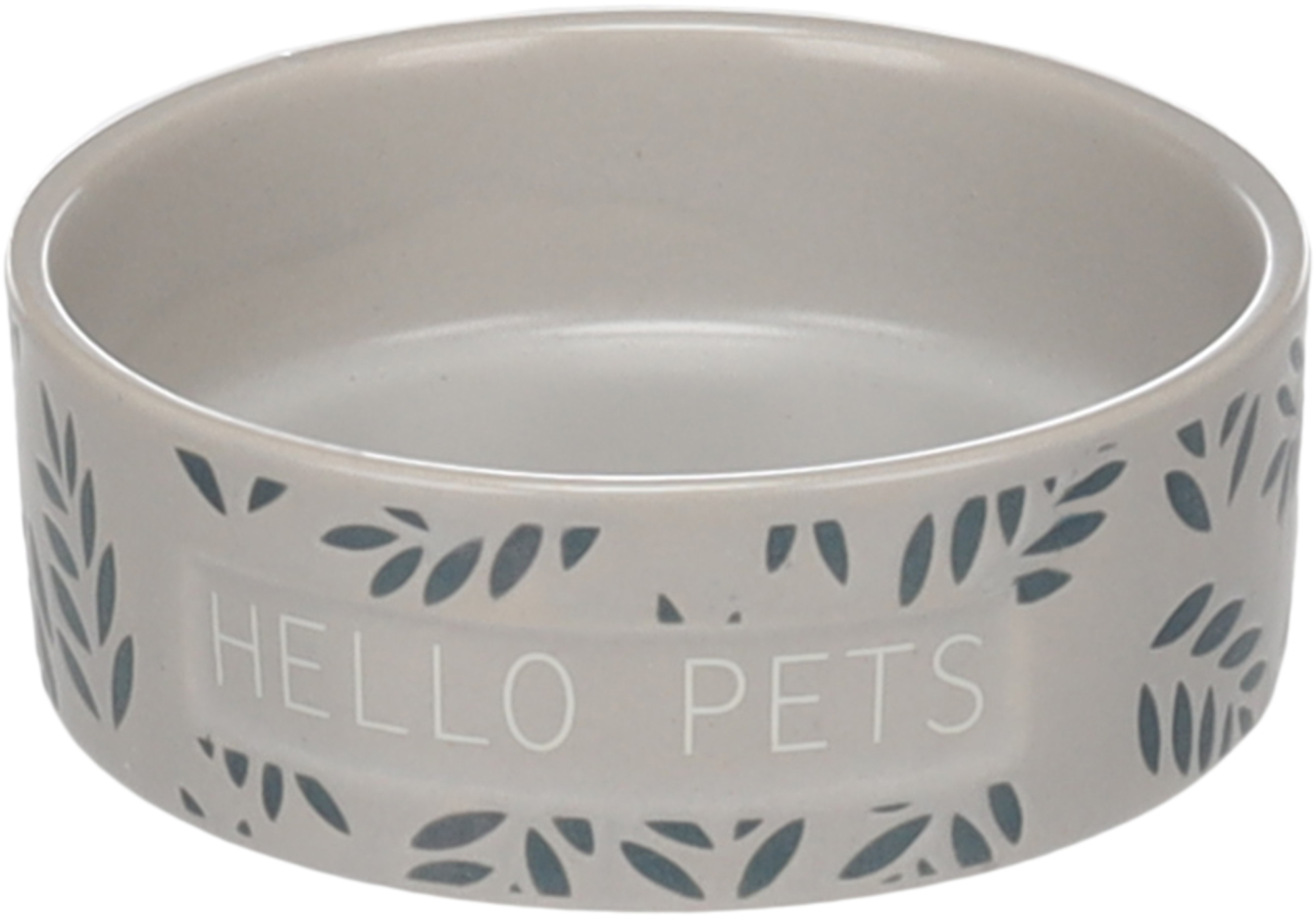 Flamingo Eet- en Drinkpot Hamster Leafs Rond Grijs 8.5x3 cm 100 ml