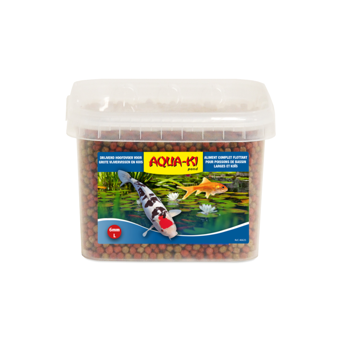 Aqua-Ki Blauw Mix Vijvervoer 6 mm Emmer 1280 g