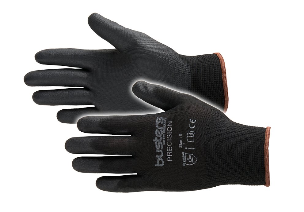 Busters Handschoen Precision Nylon Zwart M10