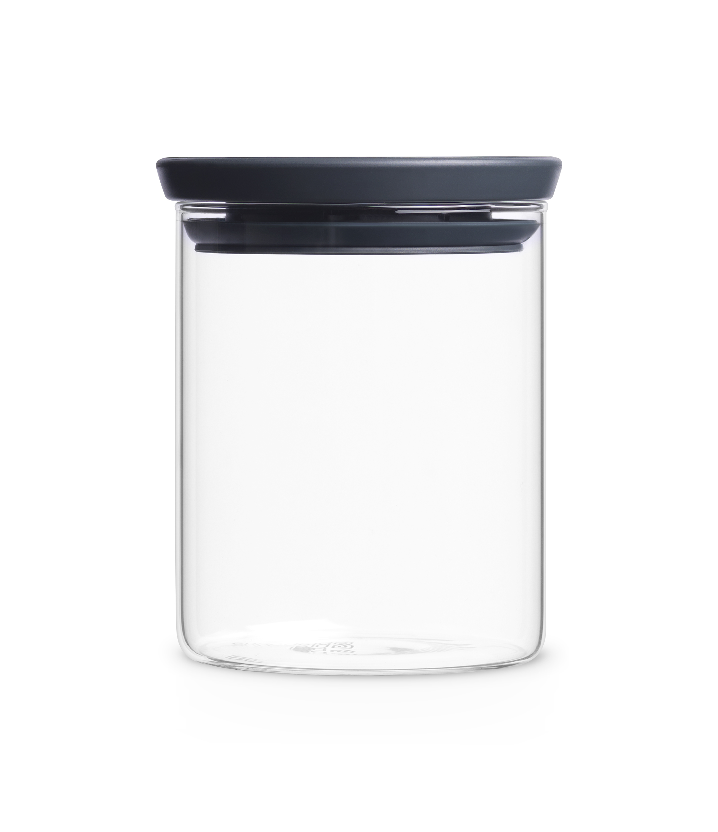 brabantia-voorraadpot-met-deksel-0-7l-stapelbaar-dark-grey-glas