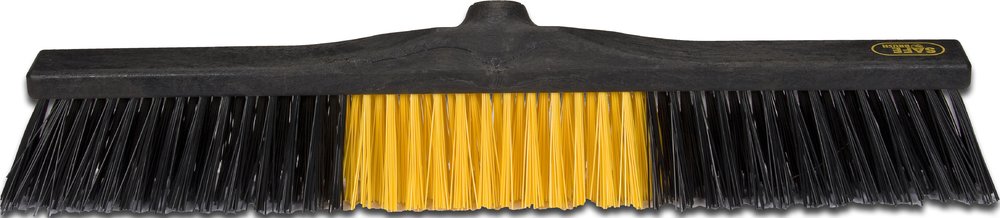 Safebrush Straatveger Zwart-Geel 60cm
