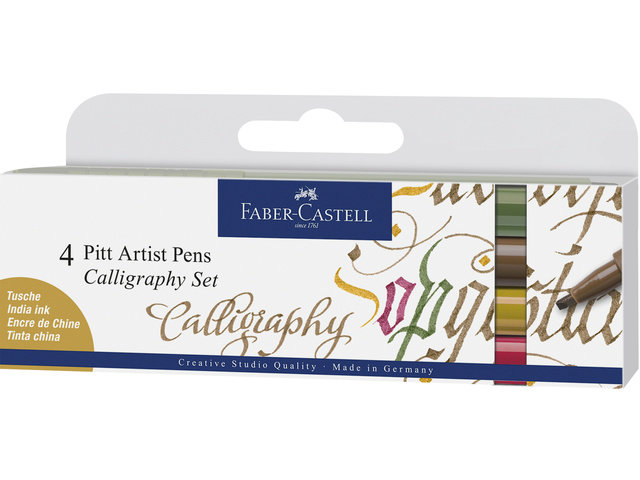 Faber Castell Callygraphy Pen Pitt Artist - Kalligrafieset 4-delig II