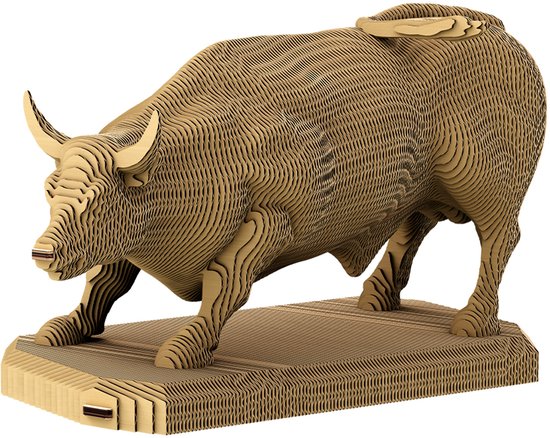 Cartonic 3D Puzzel Bull - Karton - 288 stuks - 15x13x24 cm